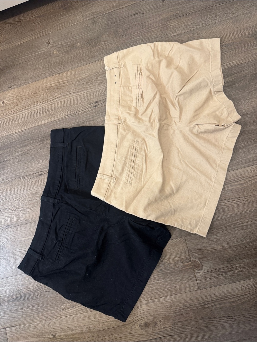 Bundle of 2 J. Crew Flat Front Chino Shorts in Black and Khaki. 14. Like New!π₯ - Picture 3 of 4